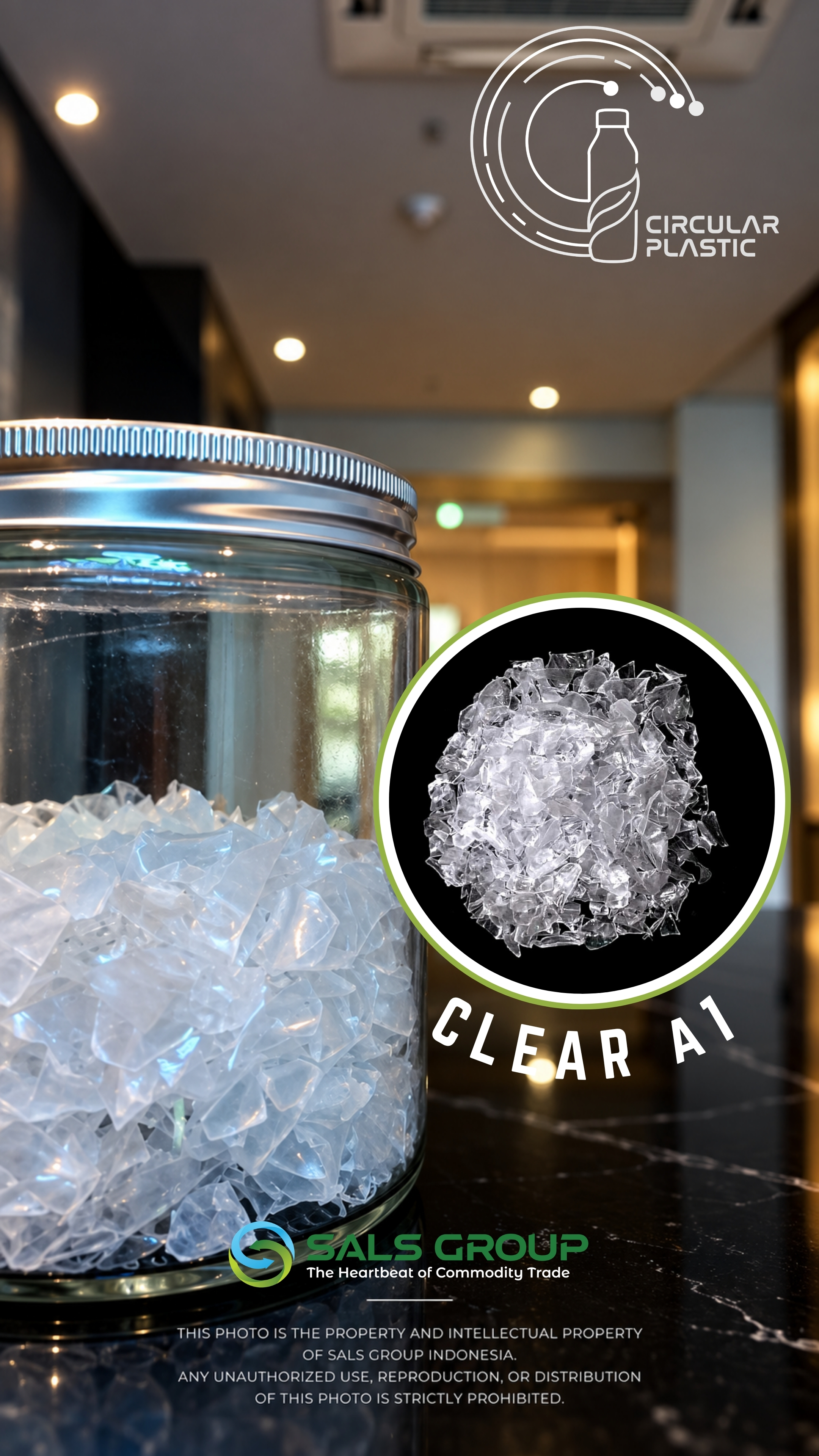 PET FLAKES CLEAR A1